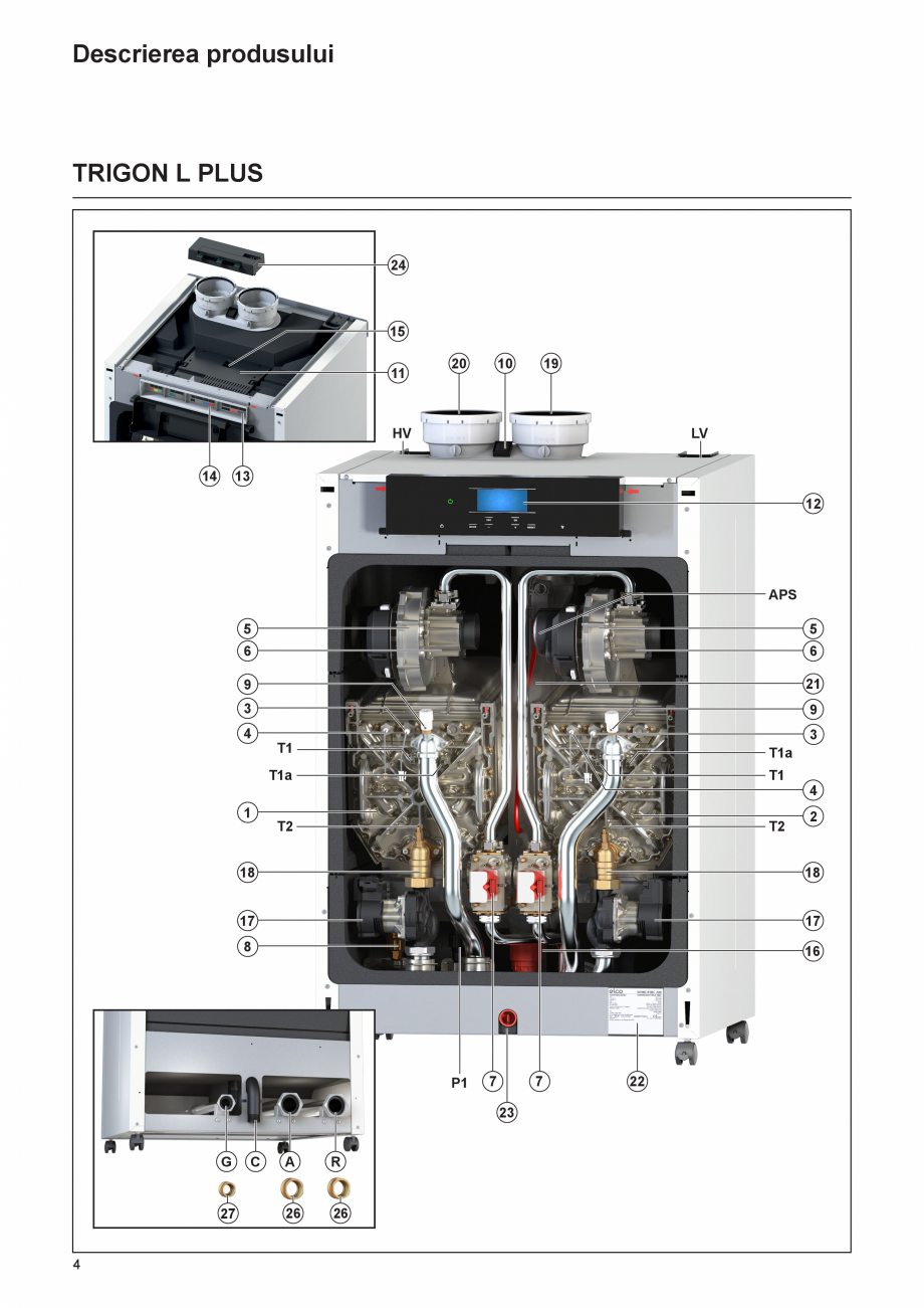 Pagina 4-Cazan de pardoseala in condensatie  ELCO TRIGON® L PLUS Instructiuni montaj, utilizare Romana .....