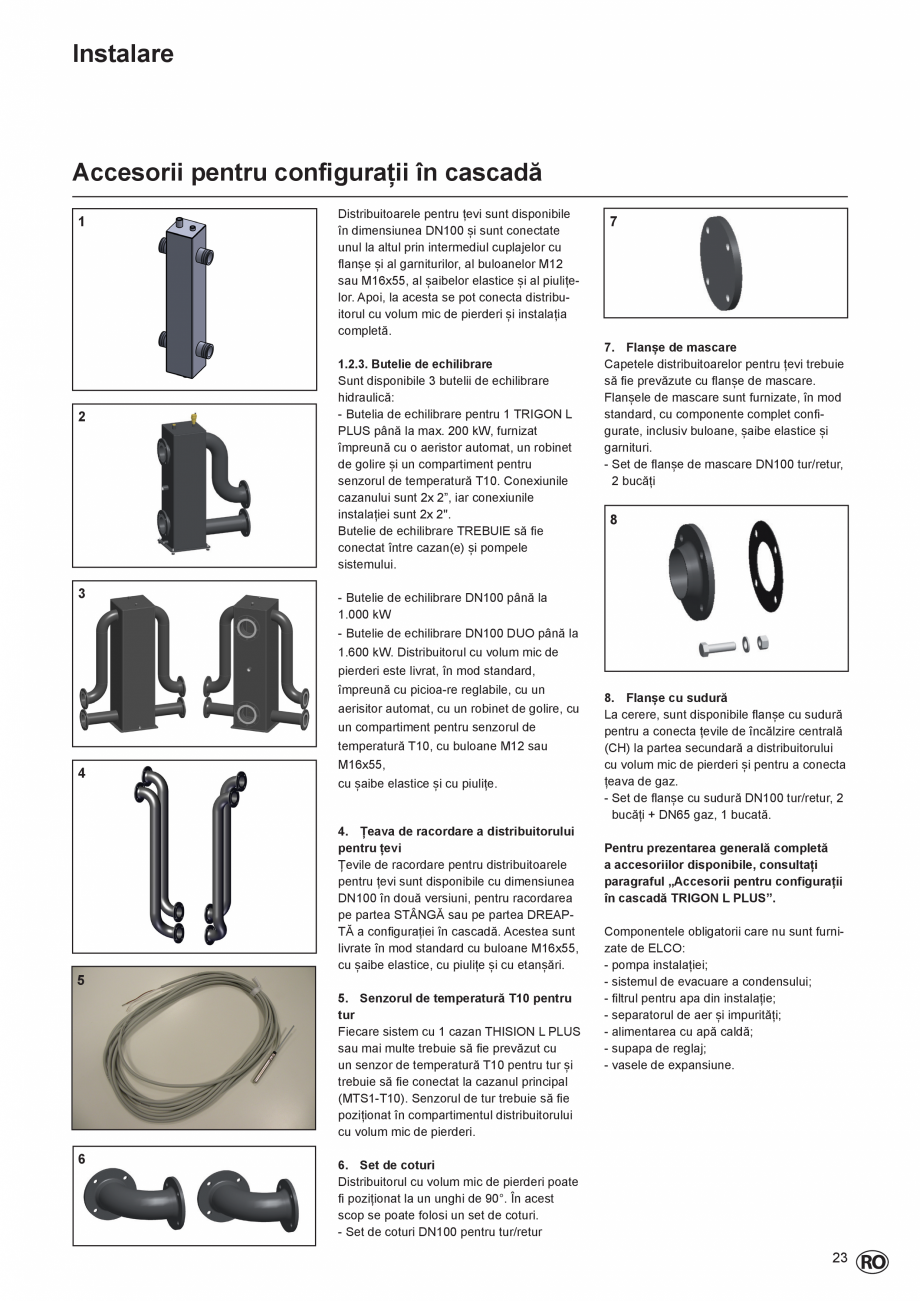 Pagina 23-Cazan de pardoseala in condensatie  ELCO TRIGON® L PLUS Instructiuni montaj, utilizare Romana...