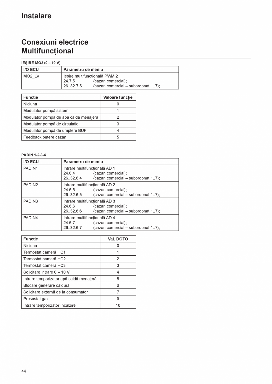 Pagina 44-Cazan de pardoseala in condensatie  ELCO TRIGON® L PLUS Instructiuni montaj, utilizare Romana...