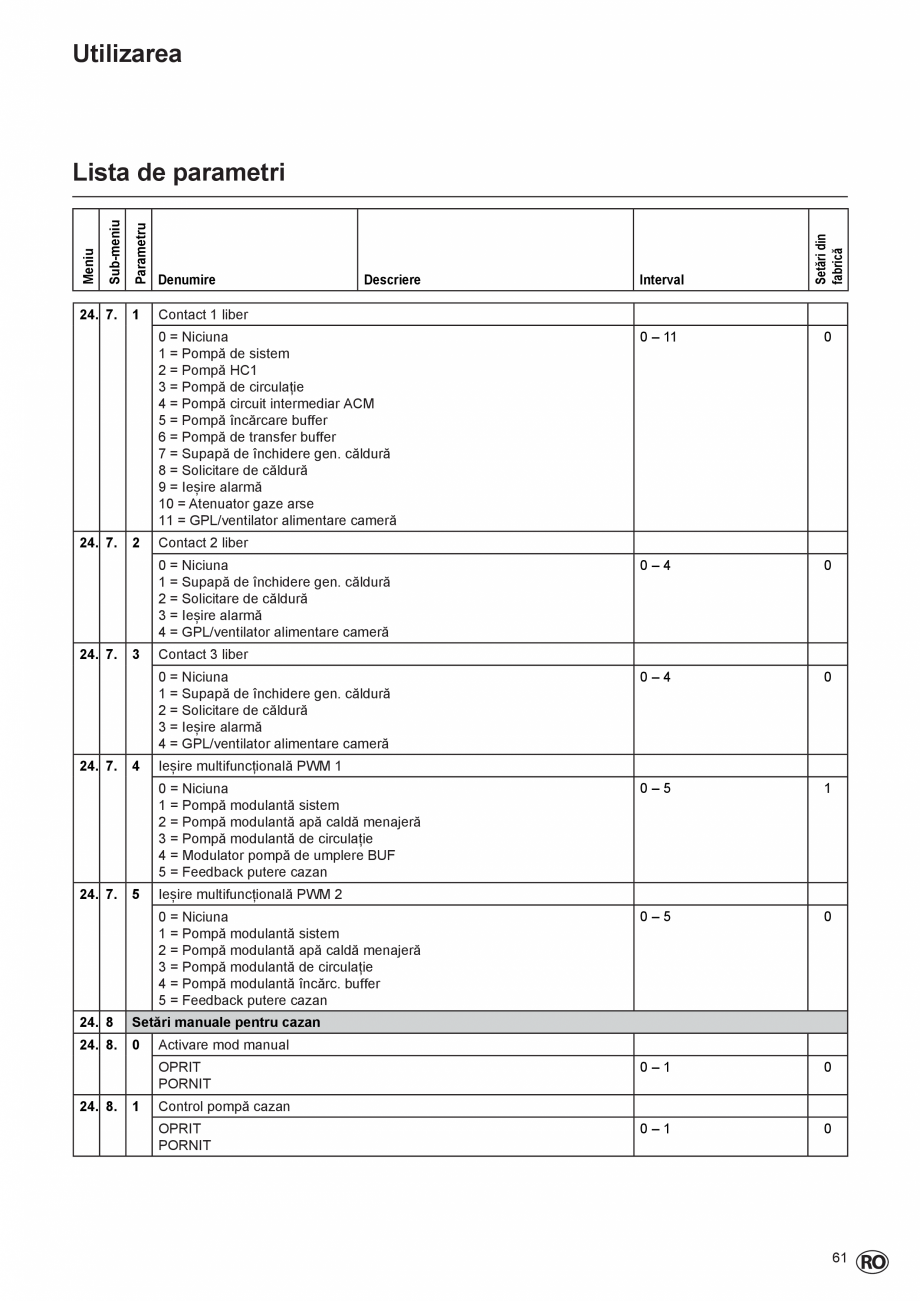 Pagina 61-Cazan de pardoseala in condensatie  ELCO TRIGON® L PLUS Instructiuni montaj, utilizare Romana ...