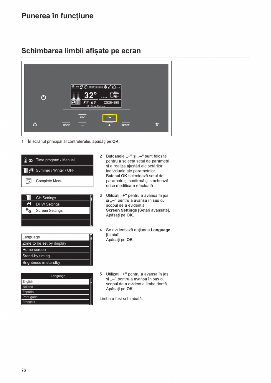 Pagina 76-Cazan de pardoseala in condensatie  ELCO TRIGON® L PLUS Instructiuni montaj, utilizare Romana l ...