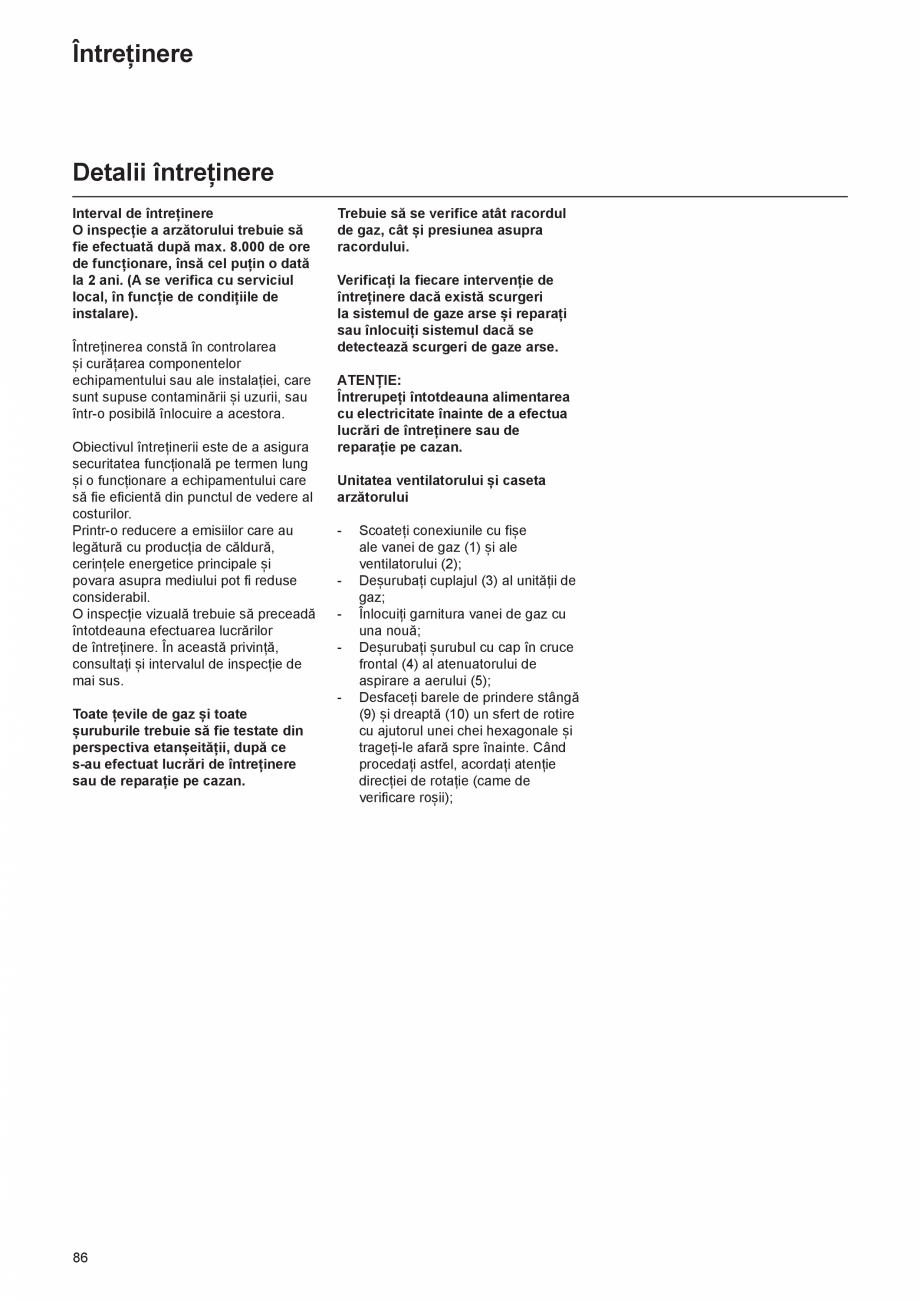 Pagina 86-Cazan de pardoseala in condensatie  ELCO TRIGON® L PLUS Instructiuni montaj, utilizare Romana...