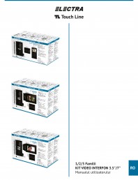 Manual de utilizare pentru kit videointerfon