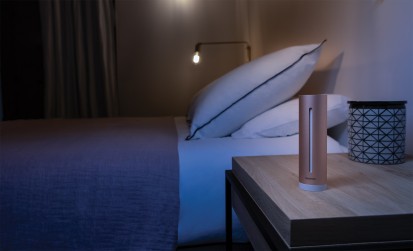 Dormitor cu monitor smart pentru monitorizarea aerului din interior NETATMO HOME COACH Monitor smart pentru monitorizarea