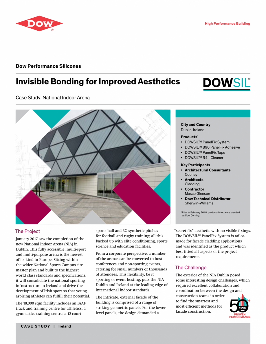 Pagina 1-Studiu de caz - National Indoor Arena - exemplu de utilizare a sistemul de lipire structurala pentru...