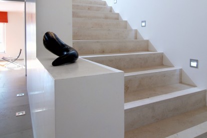 Trepte placate cu limestone Jura Beige Jura Beige Limestone