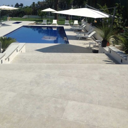 Placare piscina cu limestone Jura Blue Jura Blue Limestone
