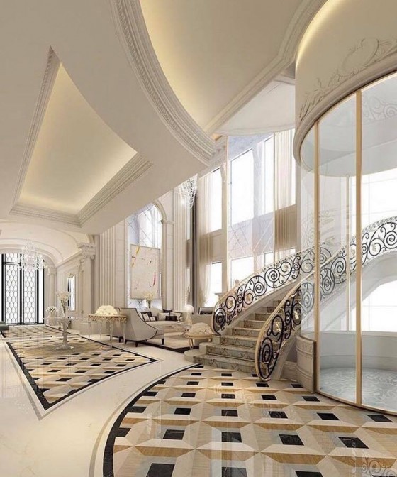THEDA MAR Design de lux interior cu marmura - Piatra naturala pentru pardoseli interioare si exterioare