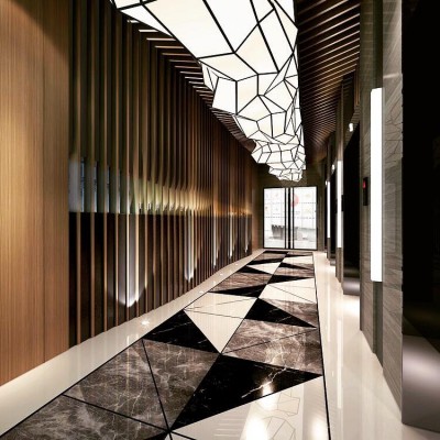 THEDA MAR Design interior -hol placat cu marmura - Piatra naturala pentru pardoseli interioare si exterioare