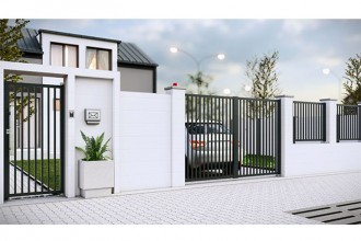 Porti si garduri din aluminiu pentru amenajari de exterior ALUMGATES