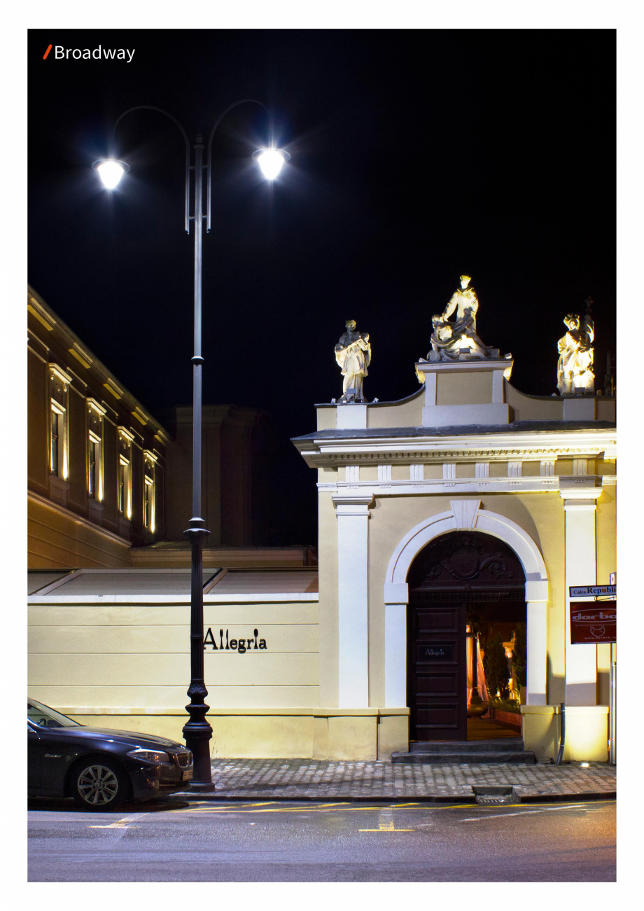 Pagina 3-Brosura - Stalp - si  lampa - Ambiflux Broadway  Catalog, brosura Romana 