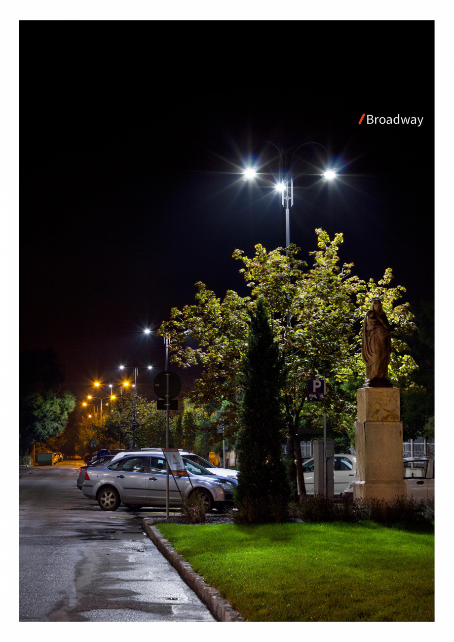 Pagina 4-Brosura - Stalp - si  lampa - Ambiflux Broadway  Catalog, brosura Romana 