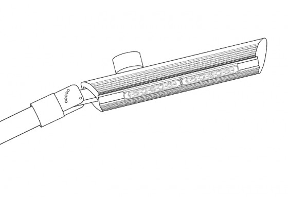 AMBIFLUX Detaliu corp de iluminat - Corpuri de iluminat industrial pentru depozite, fabrici, alei AMBIFLUX