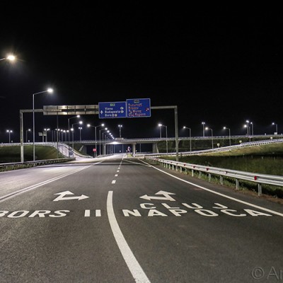AMBIFLUX Utilizarea corpurilor de iluminat Ambiflux Traffic pentru Autostrada A3 - Corpuri de iluminat industrial pentru