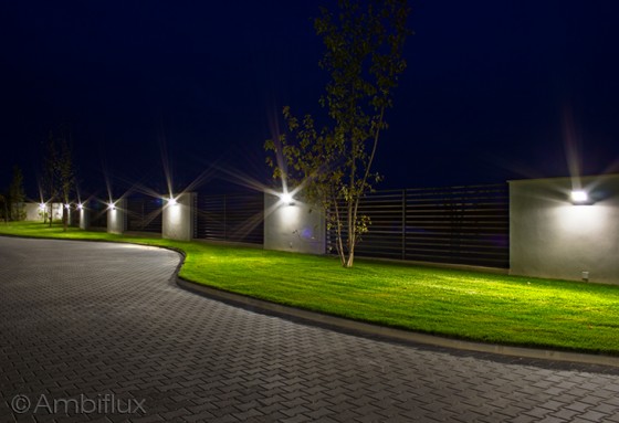 AMBIFLUX Exemplificarea utilizarii corpului de iluminat Ambiflux Arena 12 pentru iluminat perimetral Solay Private Events Resort