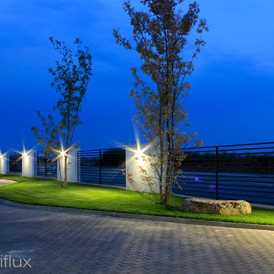 AMBIFLUX Utilizarea corpului de iluminat Ambiflux Arena 12 pentru iluminat perimetral Solay Private Events Resort -