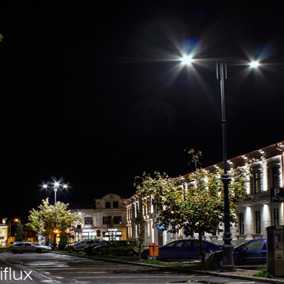 AMBIFLUX Stalpi decorativi cu lampi stradale led - Corpuri de iluminat stradal, parcuri, urban, autostrazi AMBIFLUX