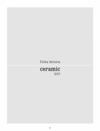 Placi ceramice Ceramista - Fise tehnice 2019
