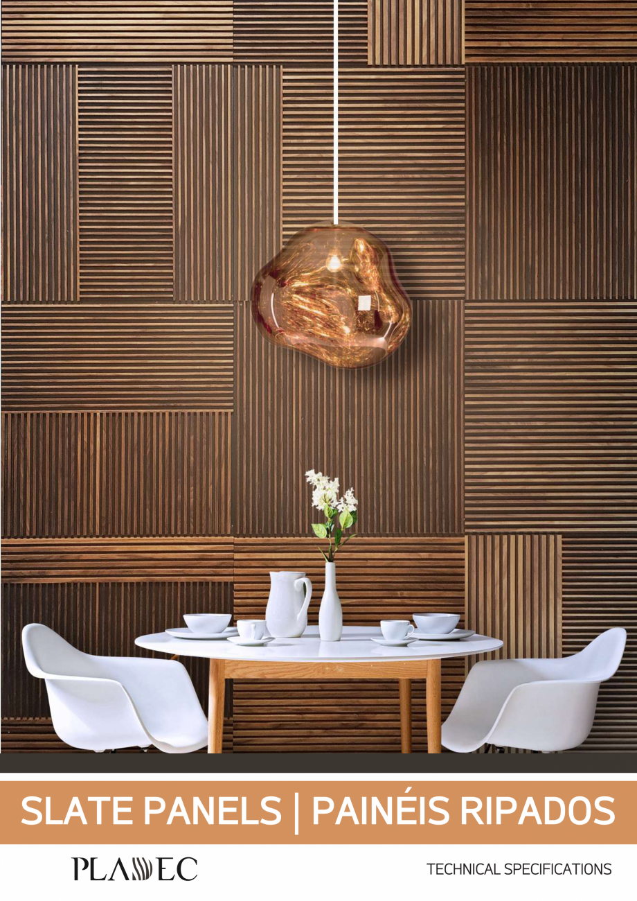 Pagina 1-Panouri decorative din fasii de lemn lipite pe mdf Slate Panels CREATIVE ARQ PLADEC Slate Panels...