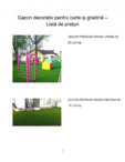 Gazon decorativ pentru curte si gradina - Lista de preturi HATTRICK SPORT - DECOR PREMIUM GRASS