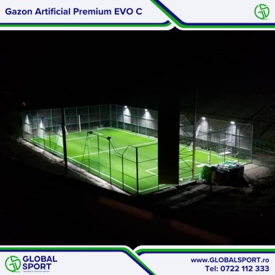 GLOBAL SPORT Teren de fotbal cu gazon artificial - Gazon artificial pentru terenuri de sport si