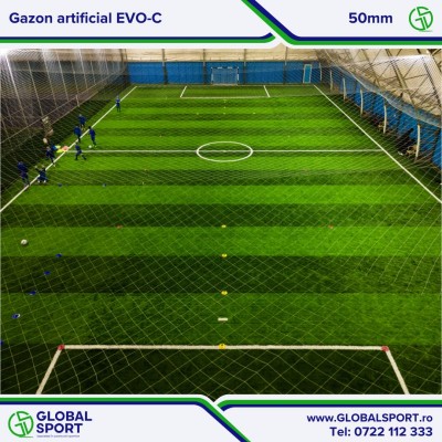 GLOBAL SPORT Vedere de aproape teren de fotbal cu gazon - Gazon artificial pentru terenuri de
