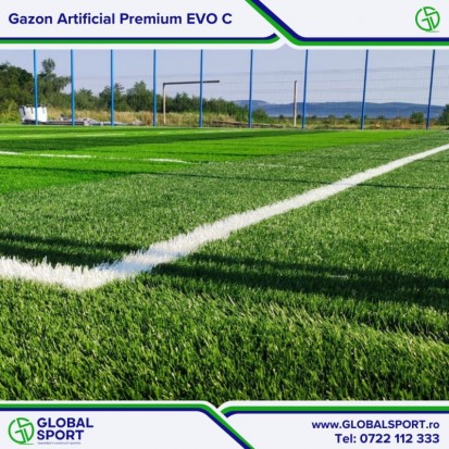 Vedere de aproape - gazon Premium EVO C Fotbal Global Sport Gazon artificial