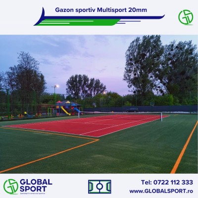 GLOBAL SPORT Teren multisport cu gazon artificial - Gazon artificial pentru terenuri de sport si gazon