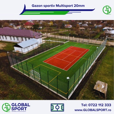 GLOBAL SPORT Vedere de sus teren multisport - Gazon artificial pentru terenuri de sport si gazon