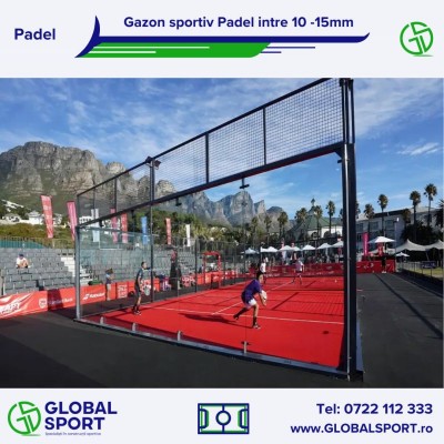 GLOBAL SPORT Gazon artificial pe teren de padel - Gazon artificial pentru terenuri de sport si