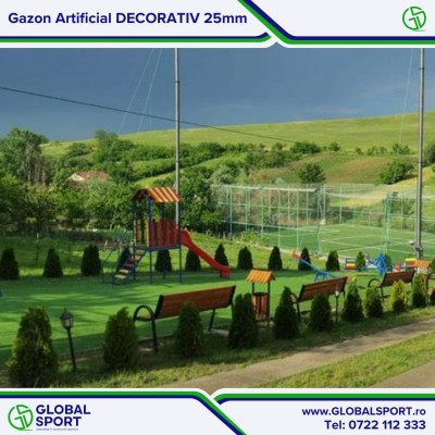 GLOBAL SPORT Spatiu de joaca cu gazon artificial decorativ - Gazon artificial pentru terenuri de sport