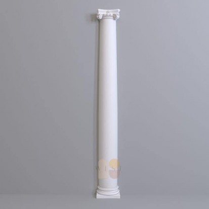 Coloana vazuta de aproape Profile decorative din polistiren pentru fatade 