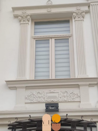 Ancadrament fereastra Proiect WEST ARHITECTURAL - Refacerea elementelor arhitecturale de pe fațada casei lui Vasile Moanga