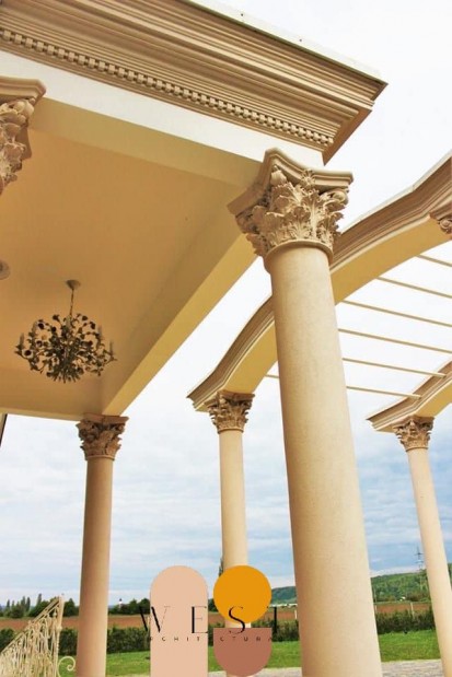 DEtalii coloana Profile decorative din polistiren pentru fatade 