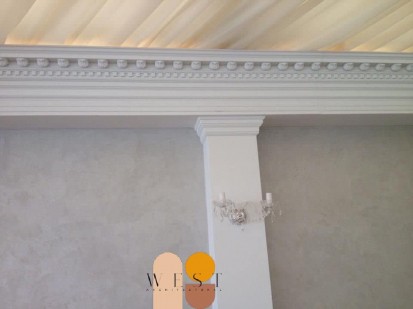 Detaliu coloana Profile decorative din polistiren pentru fatade 