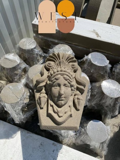 Detaliu element arhitectural Profile decorative din polistiren pentru fatade 