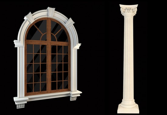 Profile decorative din polistiren pentru fatade WEST ARHITECTURAL