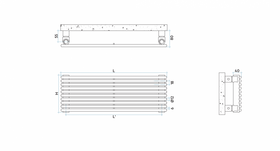 Pagina 1-CAD-PDF Radiator decorativ ARPA12_H VON LORCH Detaliu de produs 