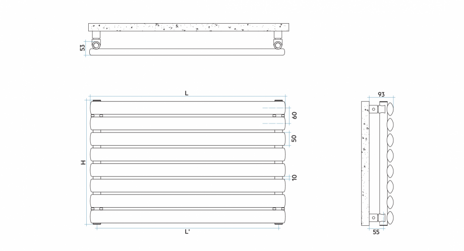 Pagina 1-CAD-PDF Radiator decorativ ELLIPSIS_H VON LORCH Detaliu de produs 