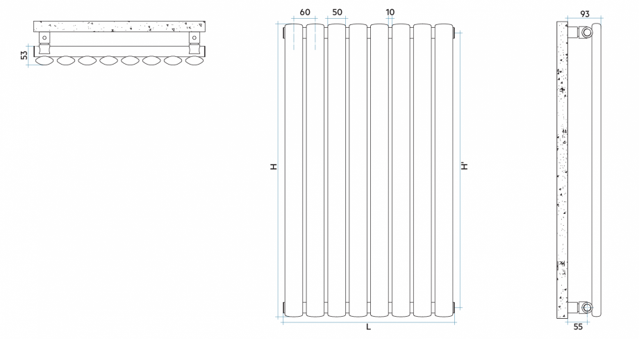 Pagina 1-CAD-PDF Radiator decorativ ELLIPSIS_V VON LORCH Detaliu de produs 