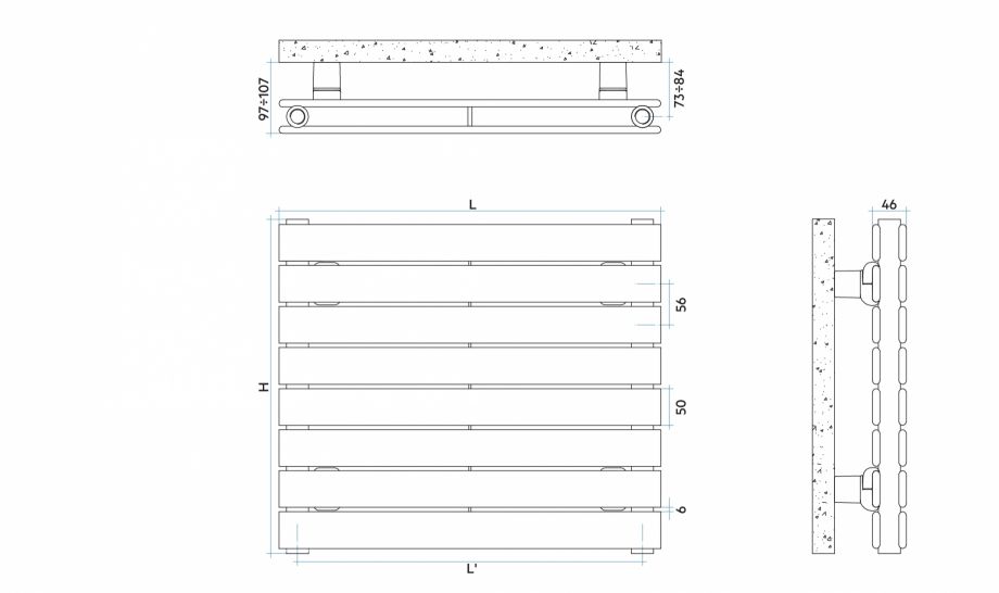 Pagina 1-CAD-PDF Radiator decorativ PIANO2_H VON LORCH Detaliu de produs 