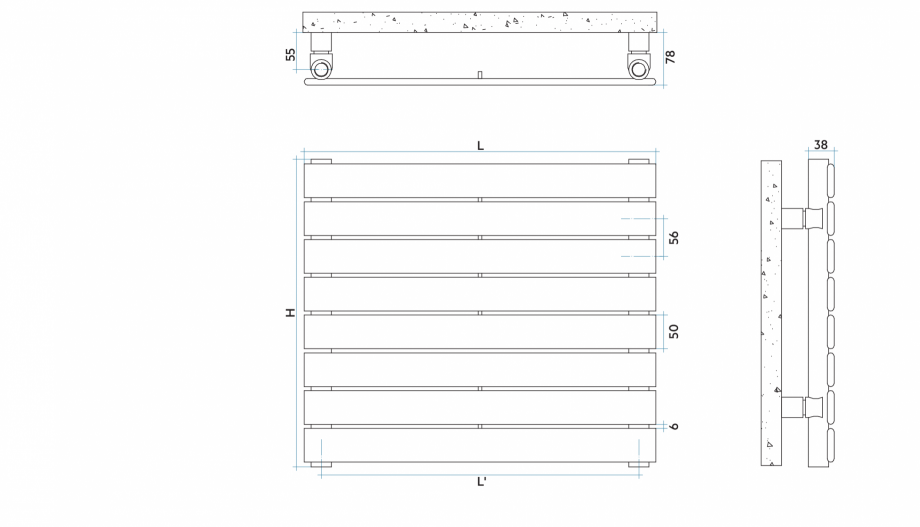 Pagina 1-CAD-PDF Radiator decorativ PIANO_H VON LORCH Detaliu de produs 