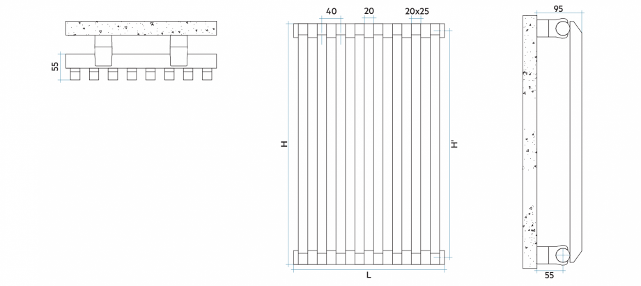 Pagina 1-CAD-PDF Radiator decorativ SAX_V VON LORCH Detaliu de produs 