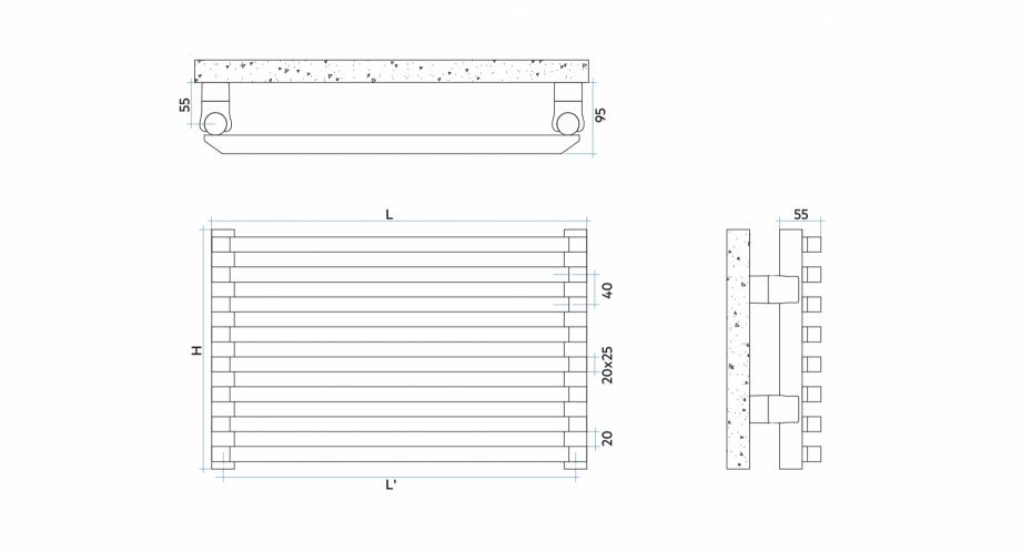 Pagina 1-CAD-PDF Radiator decorativ SAX_H VON LORCH Detaliu de produs 