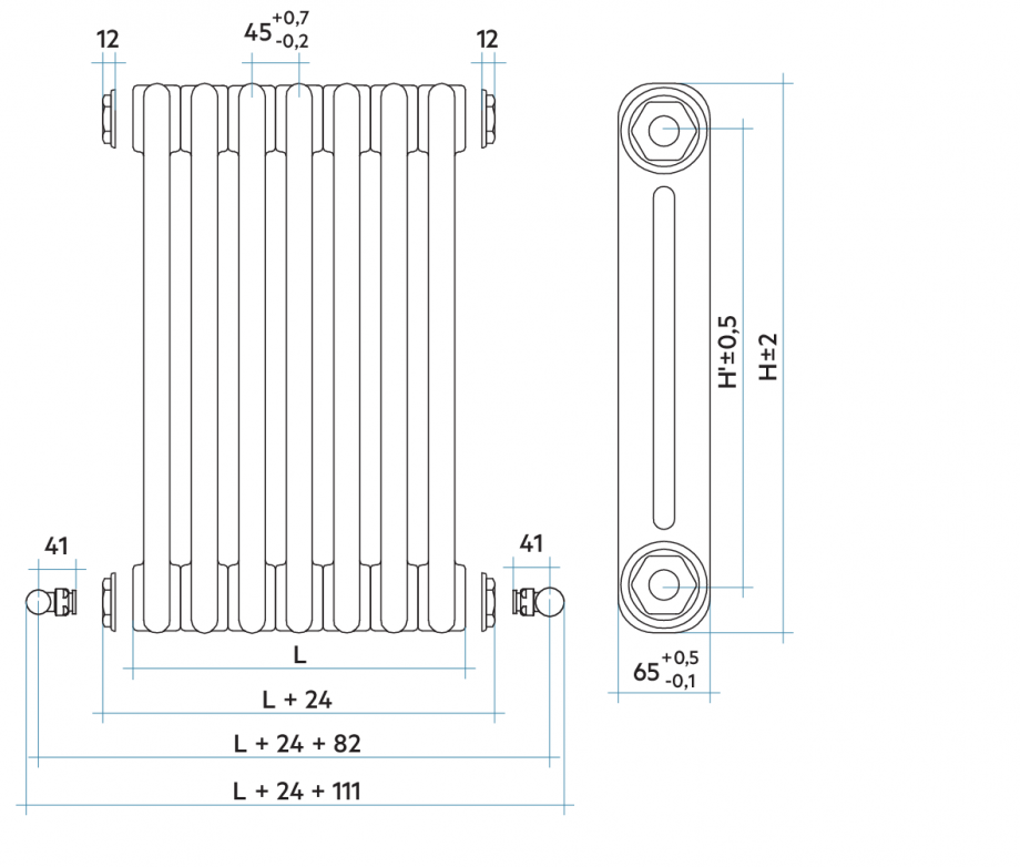Pagina 1-CAD-PDF Radiator decorativ TESI2 VON LORCH Detaliu de produs 