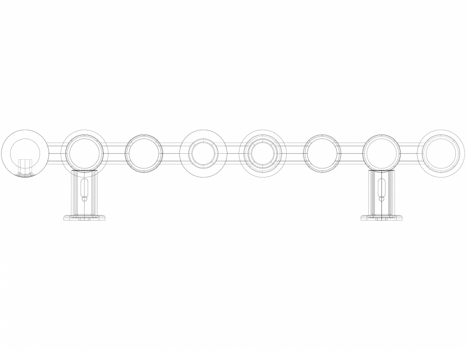 Pagina 1-CAD-DWG Radiator decorativ WGCAN130039-ZX VON LORCH Detaliu de produs Cane 