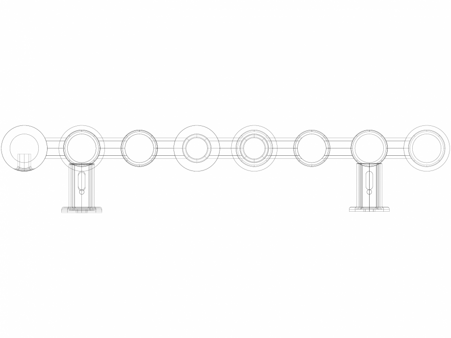 Pagina 1-CAD-DWG Radiator decorativ WGCAN160039-ZX VON LORCH Detaliu de produs Cane 