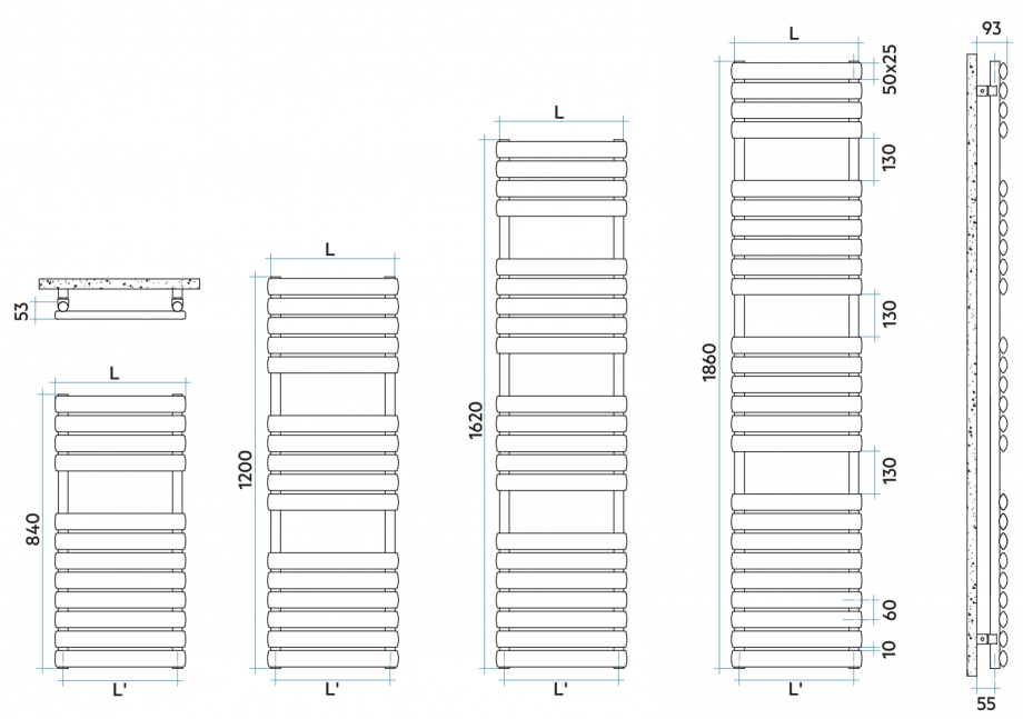 Pagina 1-CAD-PDF Calorifer baie VON LORCH Detaliu de produs Ellipsis B 
