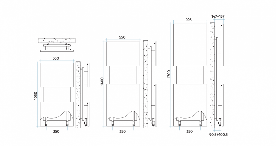 Pagina 1-CAD-PDF Calorifer baie VON LORCH Detaliu de produs Mama 