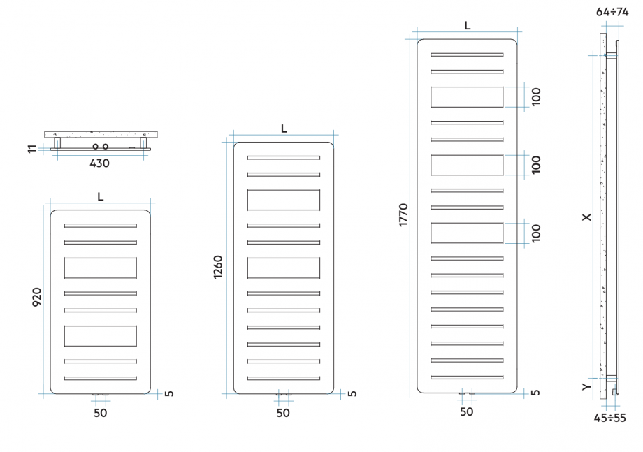 Pagina 1 - CAD-PDF Calorifer baie VON LORCH Detaliu de produs Page 